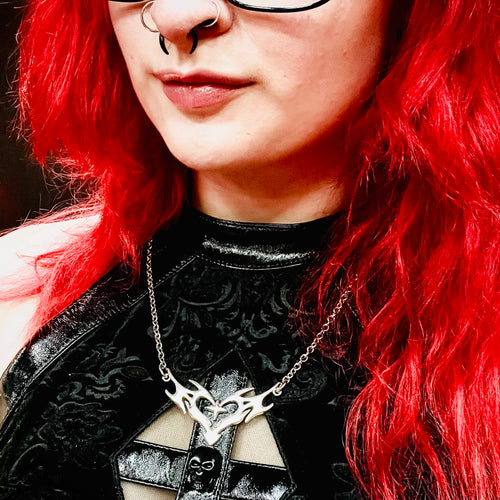 Cybersigilism Tattoo Heart Necklace