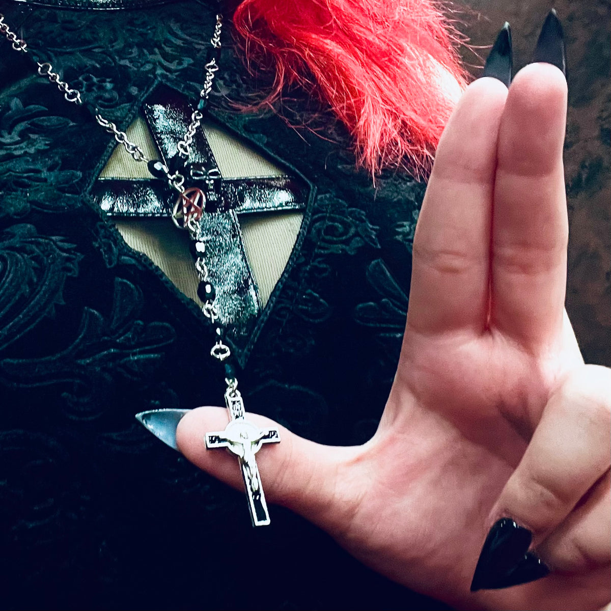 Melancholy Rosary Necklace