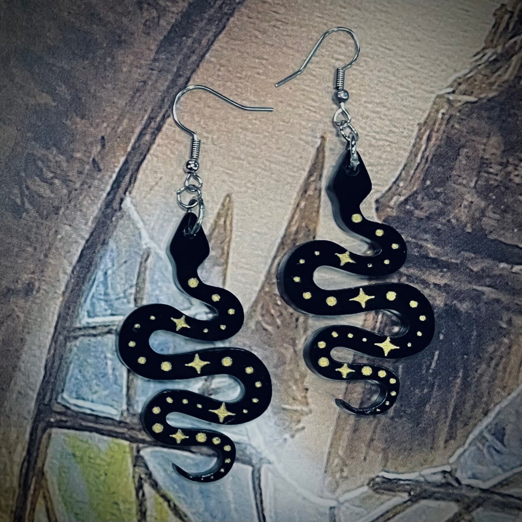 Cosmic Serpent Earrings