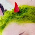 Demonic Horns Clips - Red