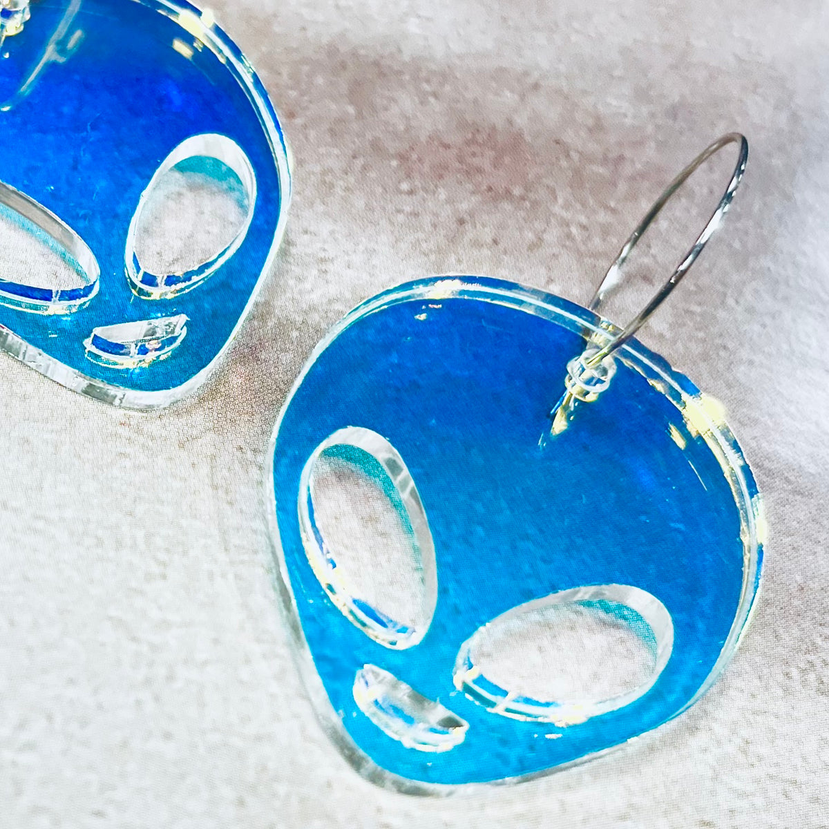 Abductor Alien Hoop Earrings