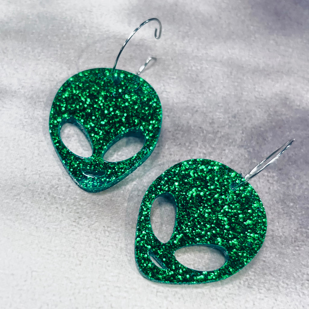 Abductor Alien Hoop Earrings