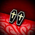 Toe Pincher Coffin Stud Earrings