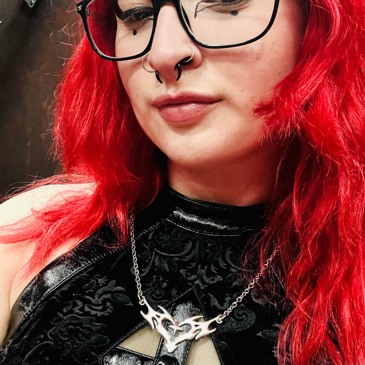 Cybersigilism Tattoo Heart Necklace