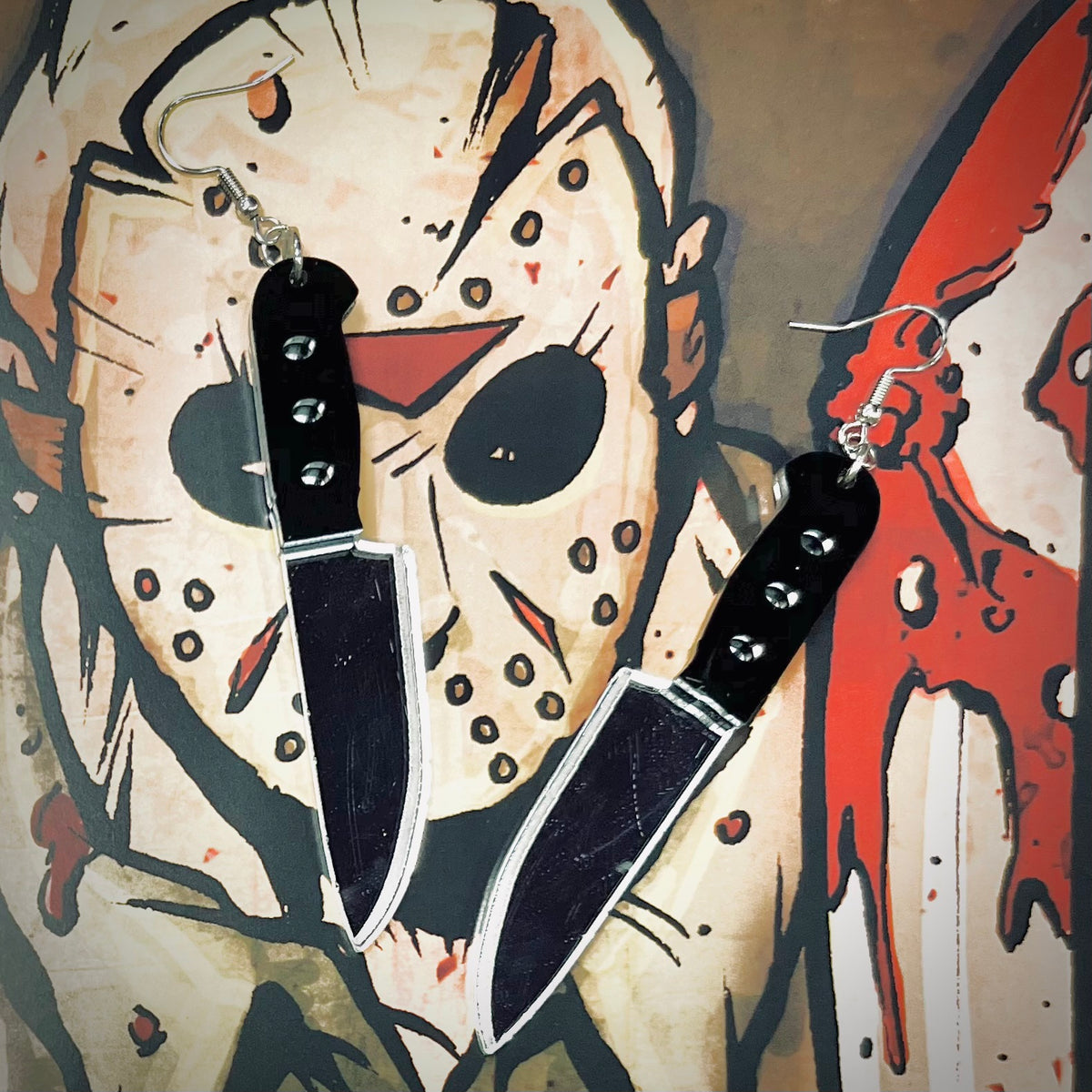 Stabby Blade Knife Earrings
