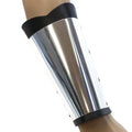 Metal Plate Plain Gauntlet, full forearm coverage on mannequin