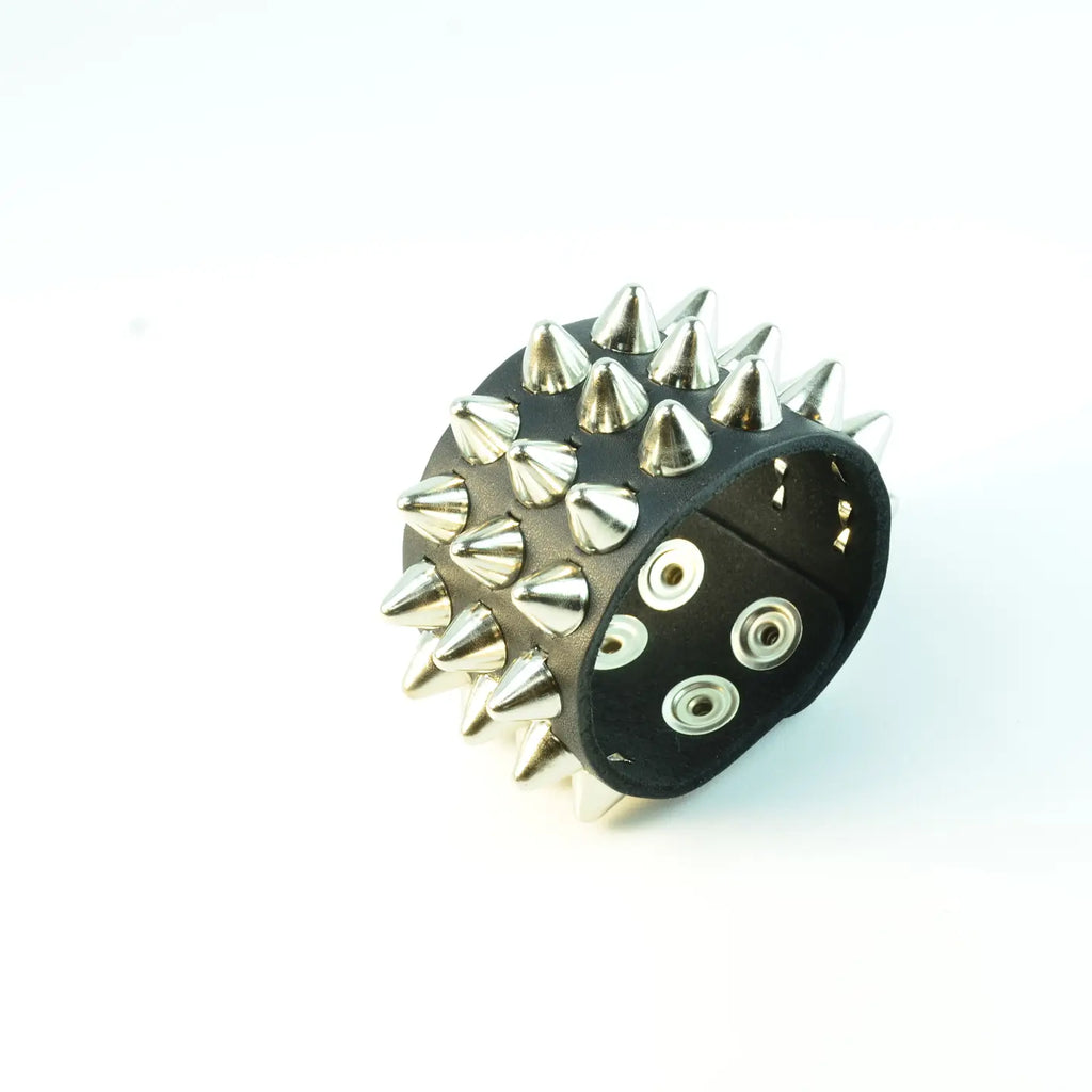 Three Row UK77 Conehead Bracelet, three-quarter angle