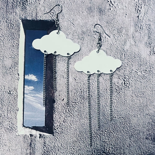 Gloomy Day Cloud Earrings