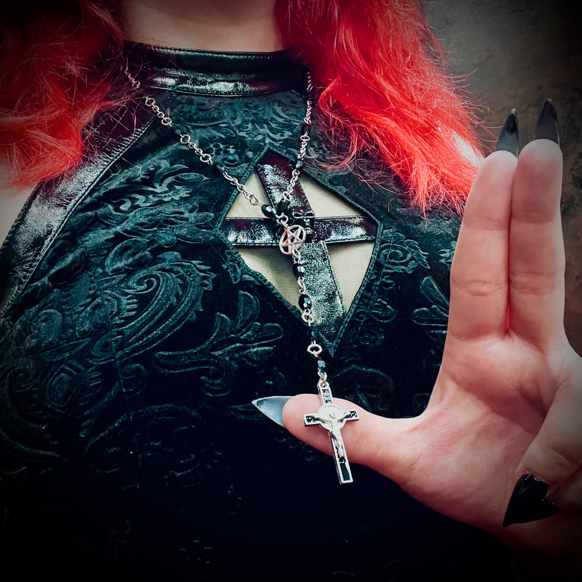 Melancholy Rosary Necklace
