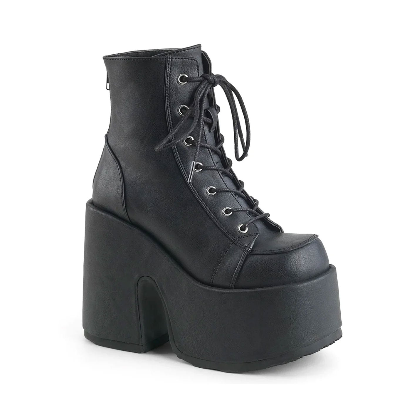 Camel Chunky Platform Ankle Boots