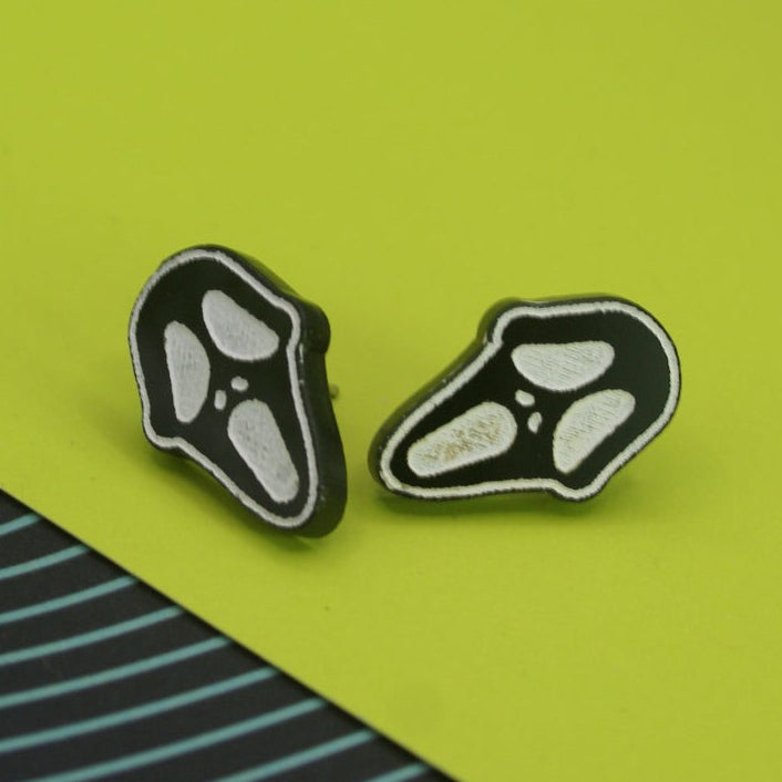 Muted Scream Stud Earrings
