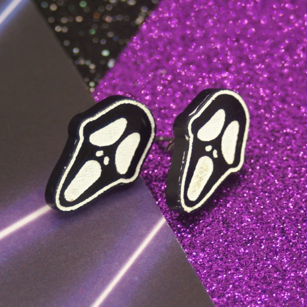 Muted Scream Stud Earrings