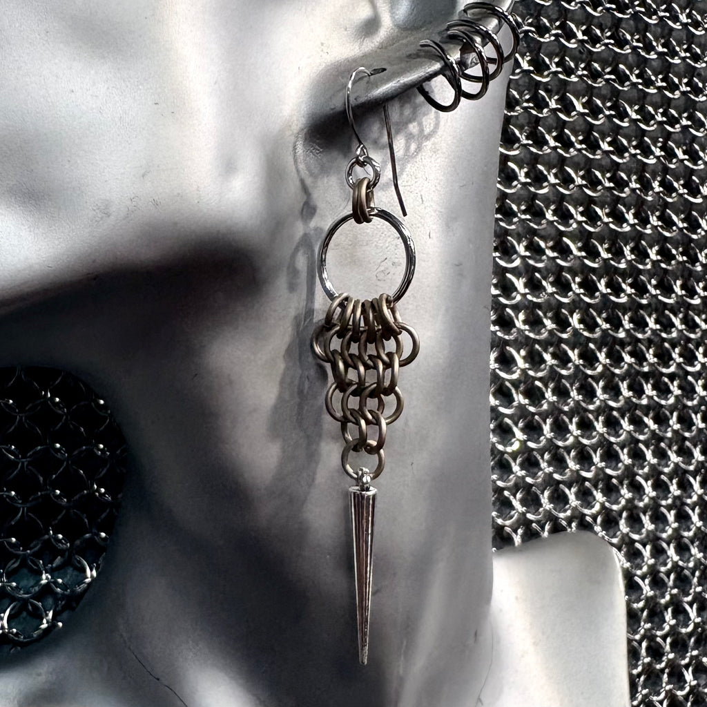 Swamp witch earrings golden guilt