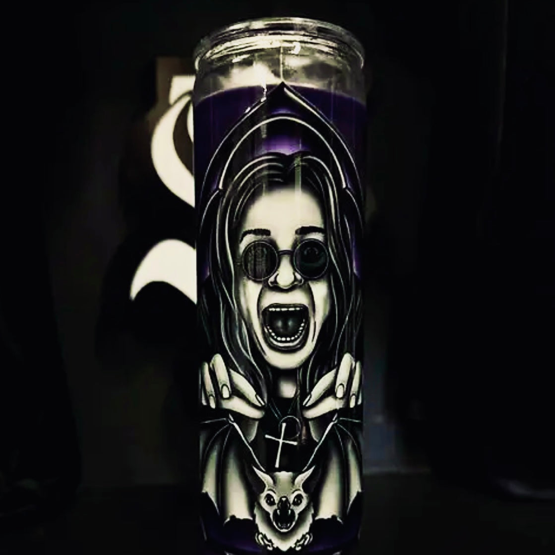 Ode to Ozzy Osbourne Cathedral Candle