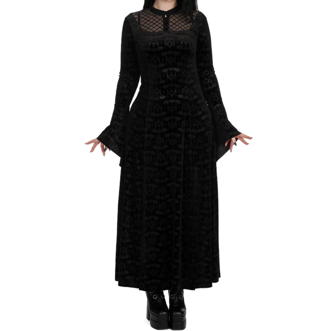 Gothic Hex Bat Dress