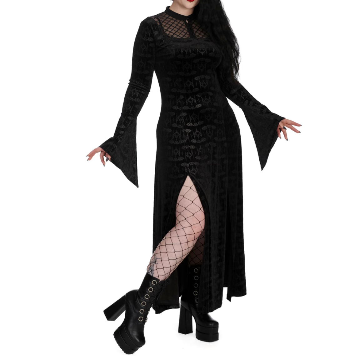 Gothic Hex Bat Dress