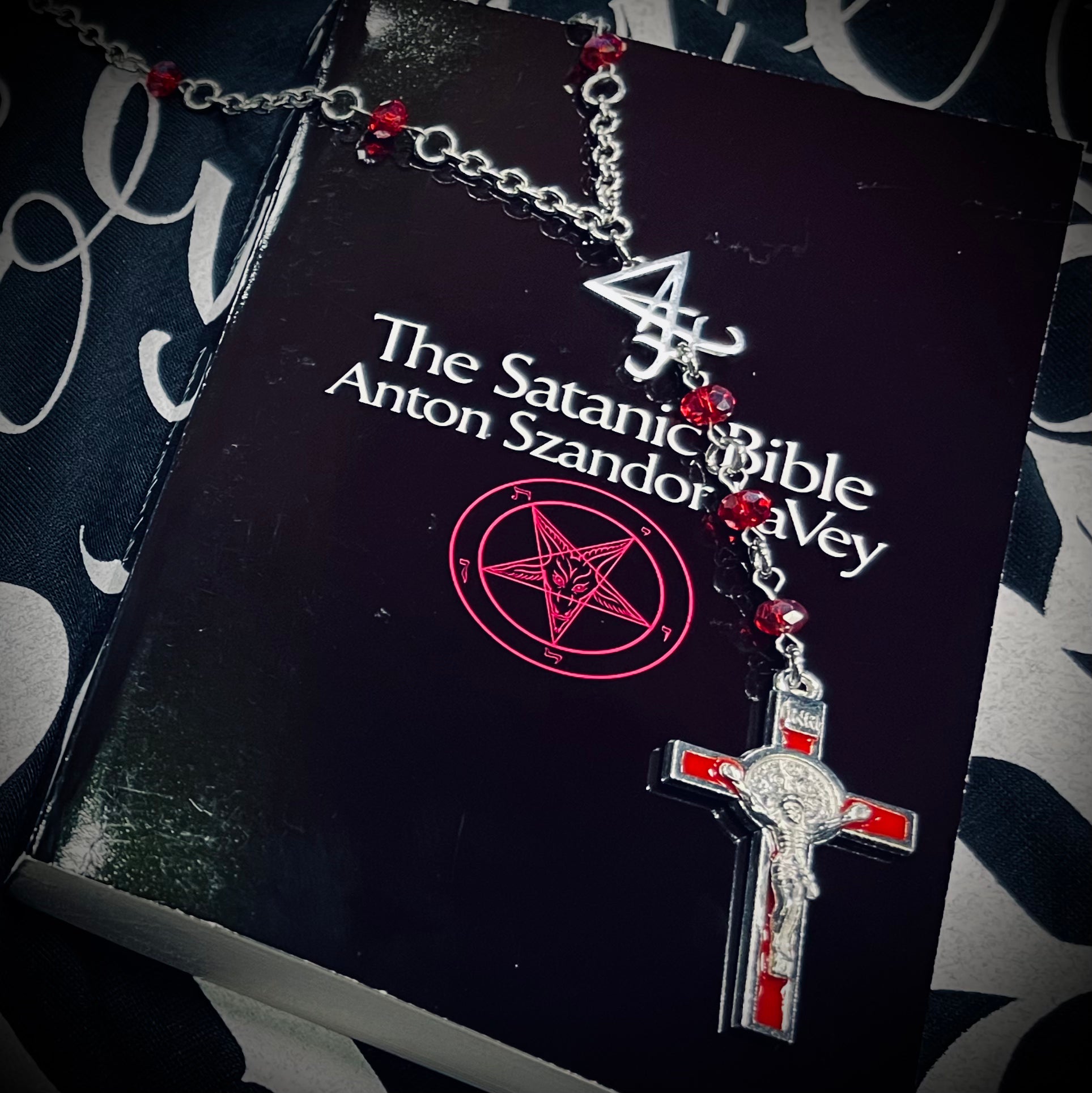 Blood for the Cross Rosary Necklace