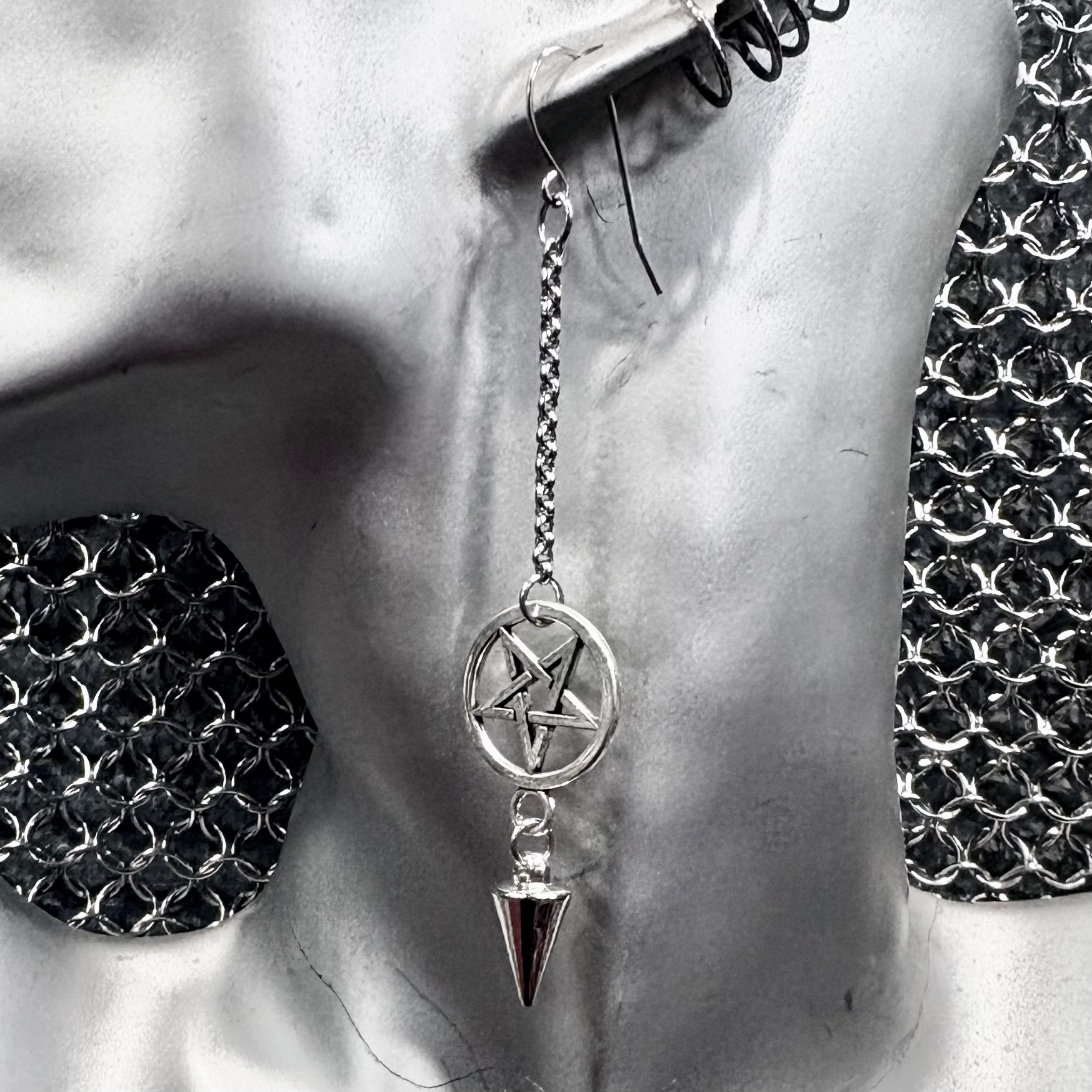 Penta Pendulum Earrings