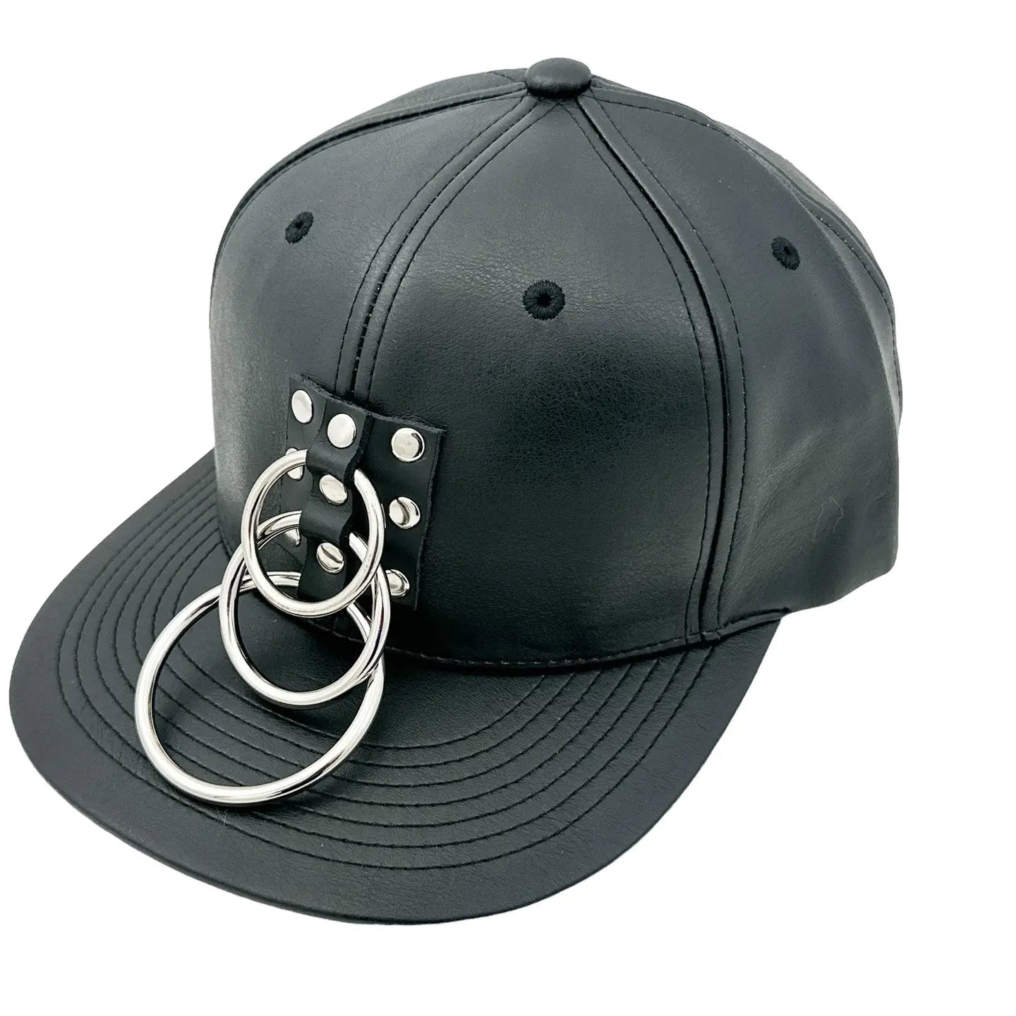 Three Ring Bondage Baseball Hat, back view