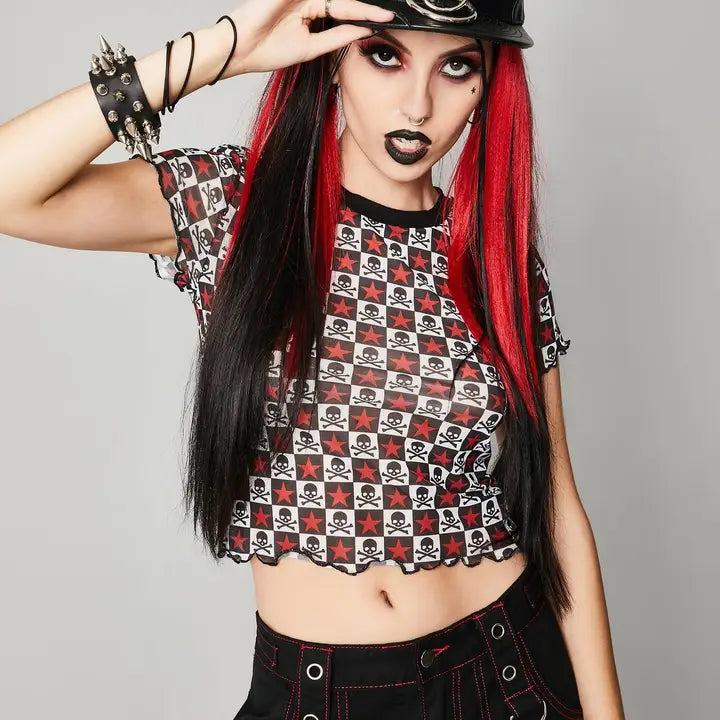 Three Ring Bondage Baseball Hat, brim and ring detail