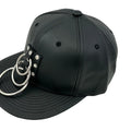 Three Ring Bondage Baseball Hat, side view showing crown and rings