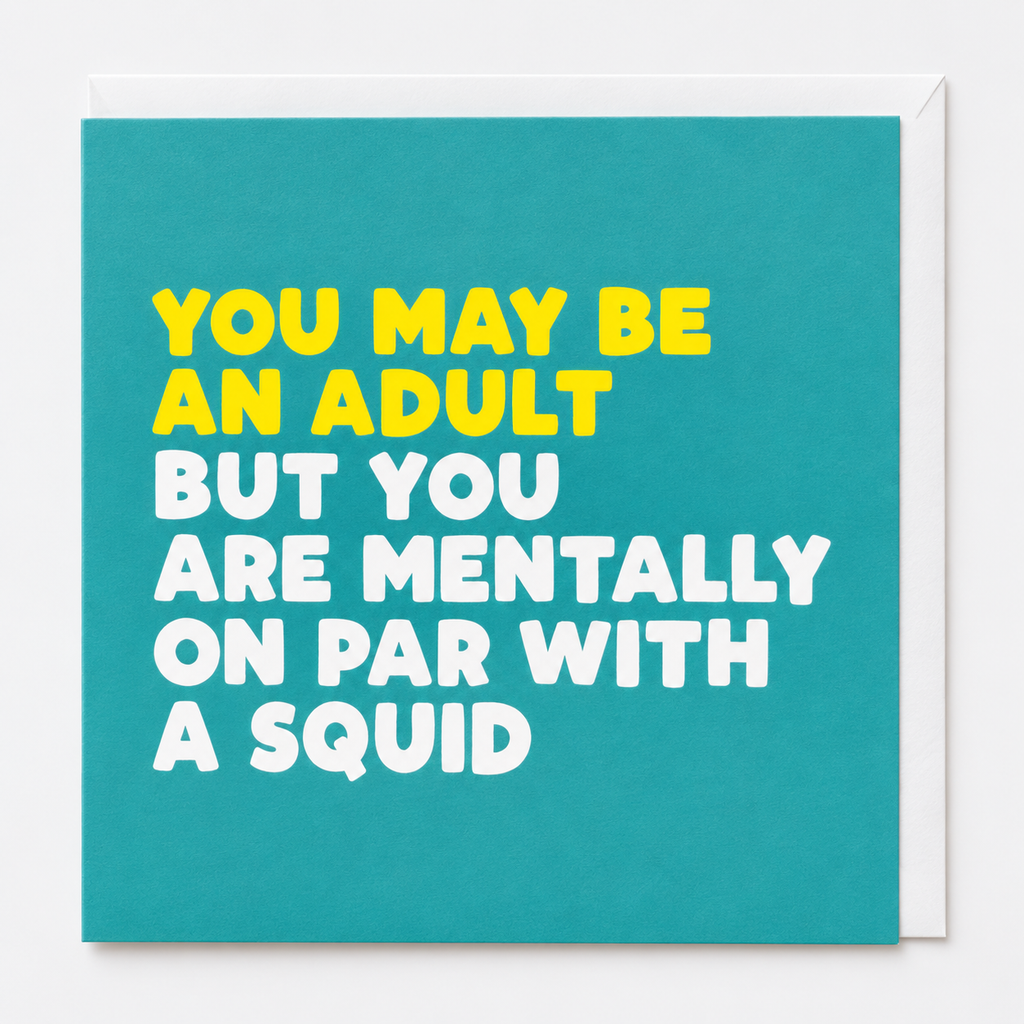 Squid Blank Card