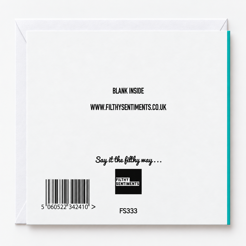 21 and F#cked Blank Birthday Card