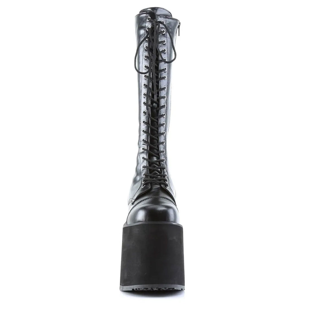 Mega Cyber Platform Knee Boots