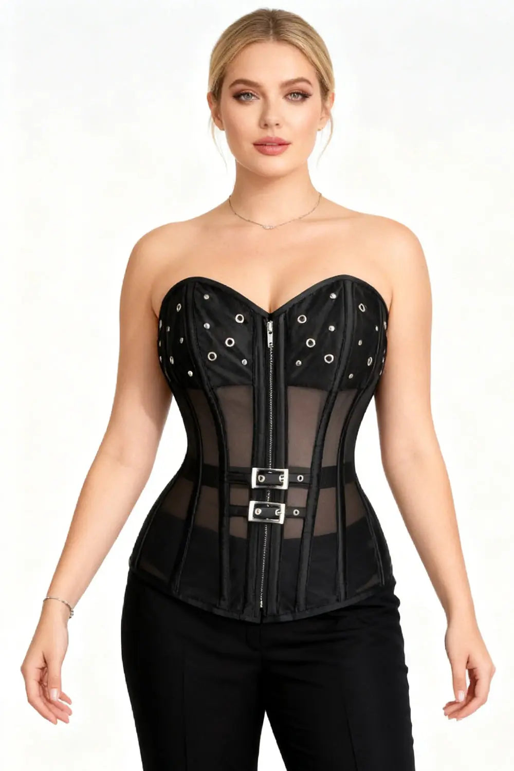 Night Reign Mesh Overbust Corset