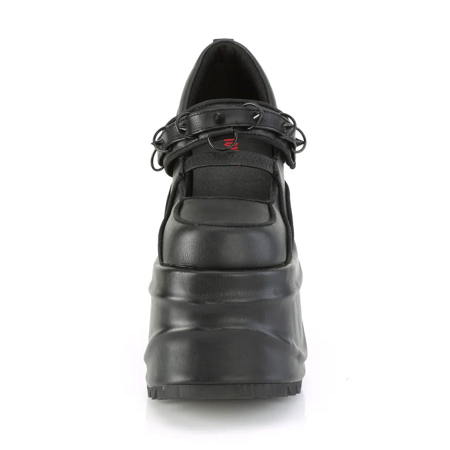 Wave Platform Wedge Mary Janes