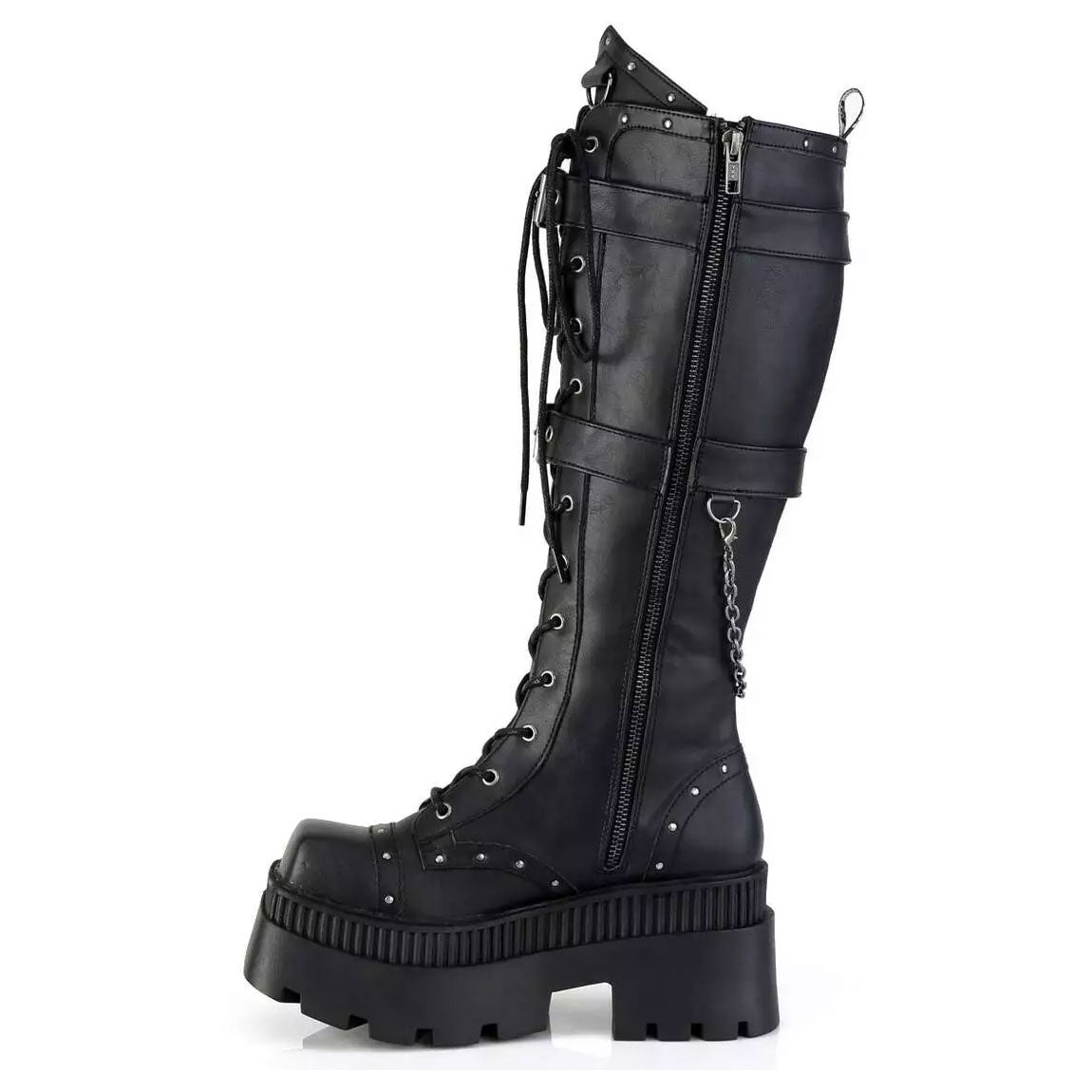 Wrath Square-Toe Platform Knee Boots