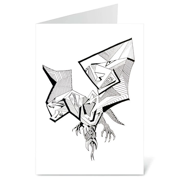 Abstraxions - Dragon Of Strangulation Blank Card