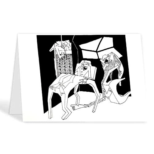 Abstraxions - Uncomfortable Beds Blank Card