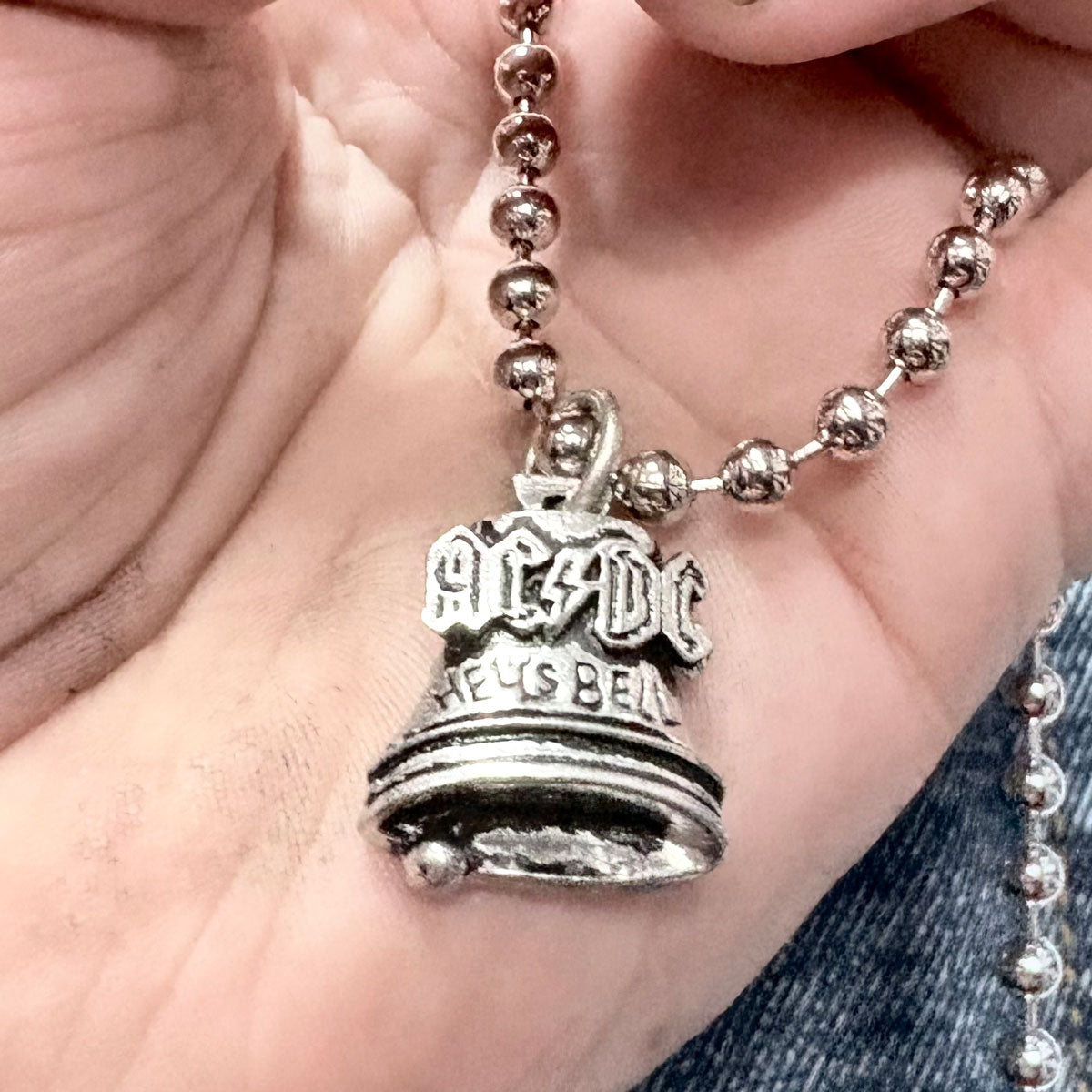 AC/DC Hells Bells Pendant Necklace