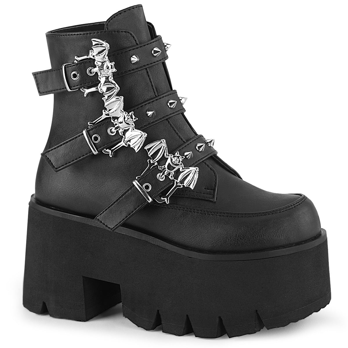 Ashes Cut-Out Platform Ankle Boots