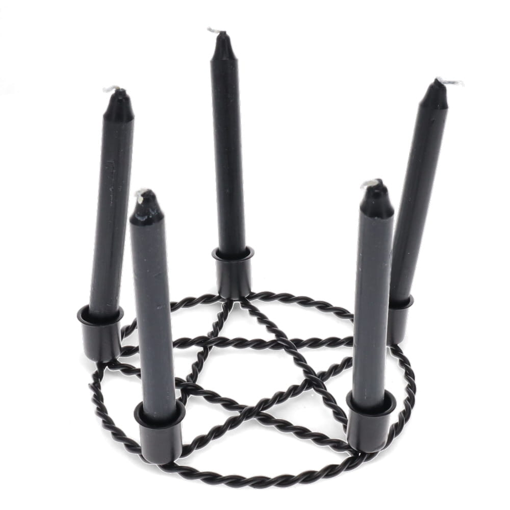 Dark Ritual Metal Altar Spell Candle Holder