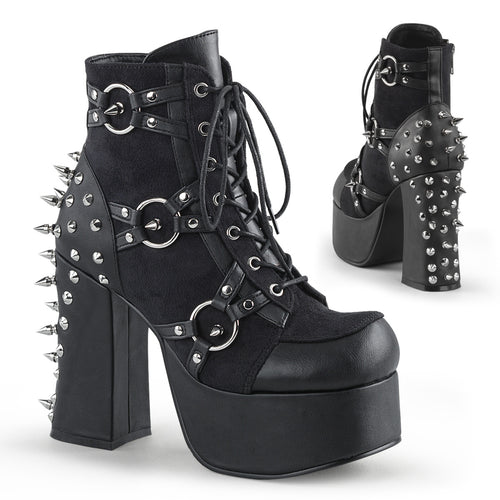 Charade Studded Harness Platform Ankle Boots