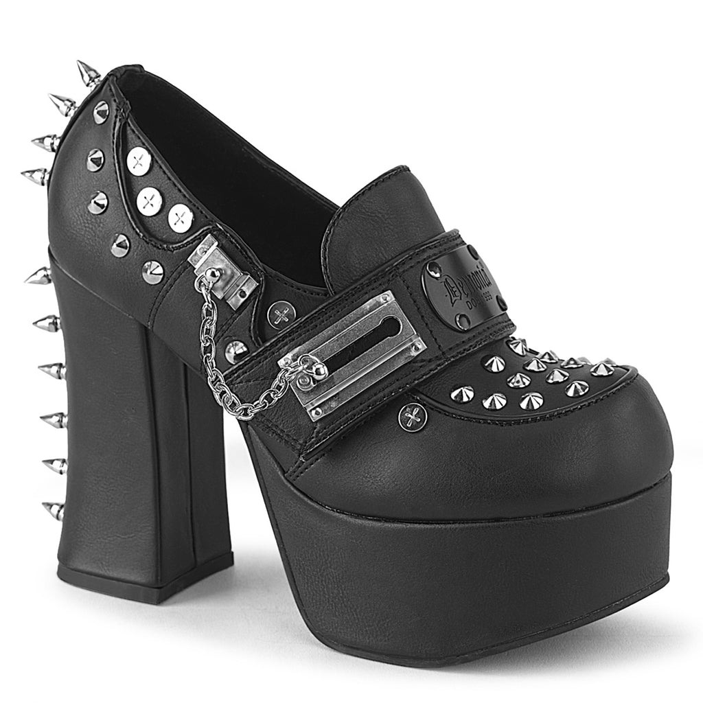 Charade Padlock Spike Platform Loafers