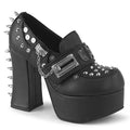 Charade Padlock Spike Platform Loafers