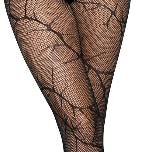 Cracked Fishnet Tights