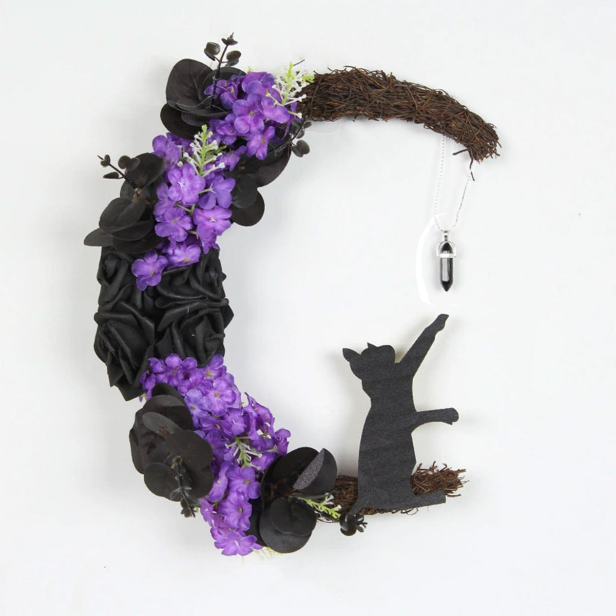 Midnight Familiar Moon Wreath