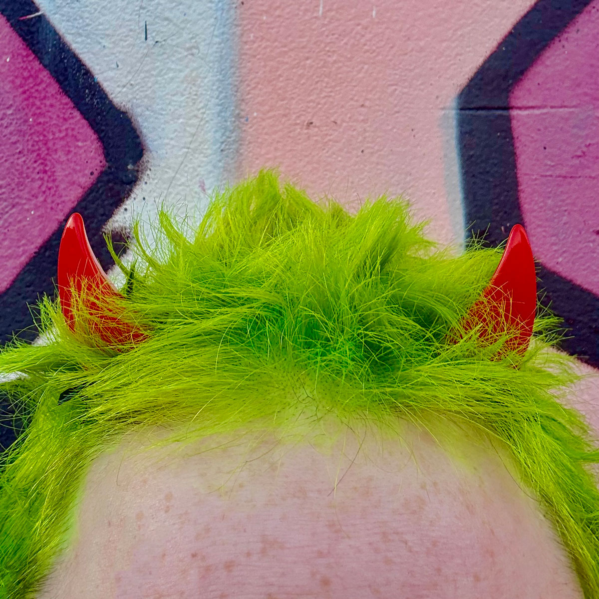 Demonic Horns Clips - Red