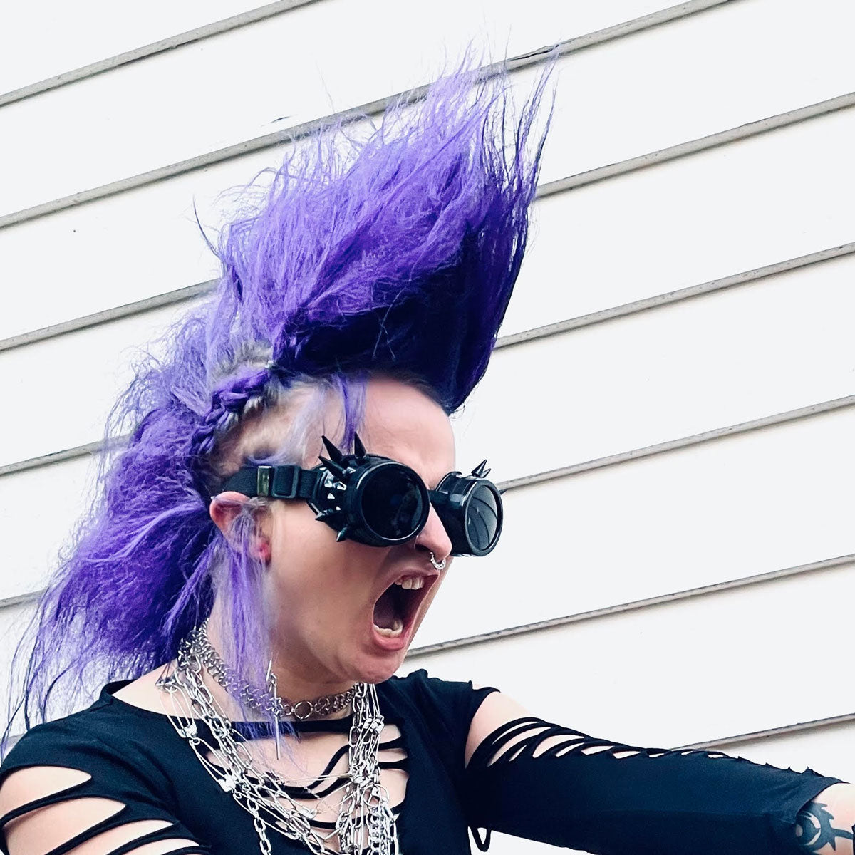 Black Apocalypse Spike Goggles