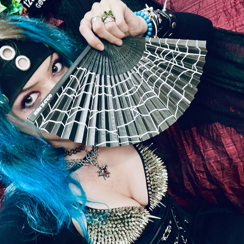 Cobweb Paper Hand Fan