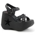 Dynamite Star Cut-Out Platform Wedge Sandals
