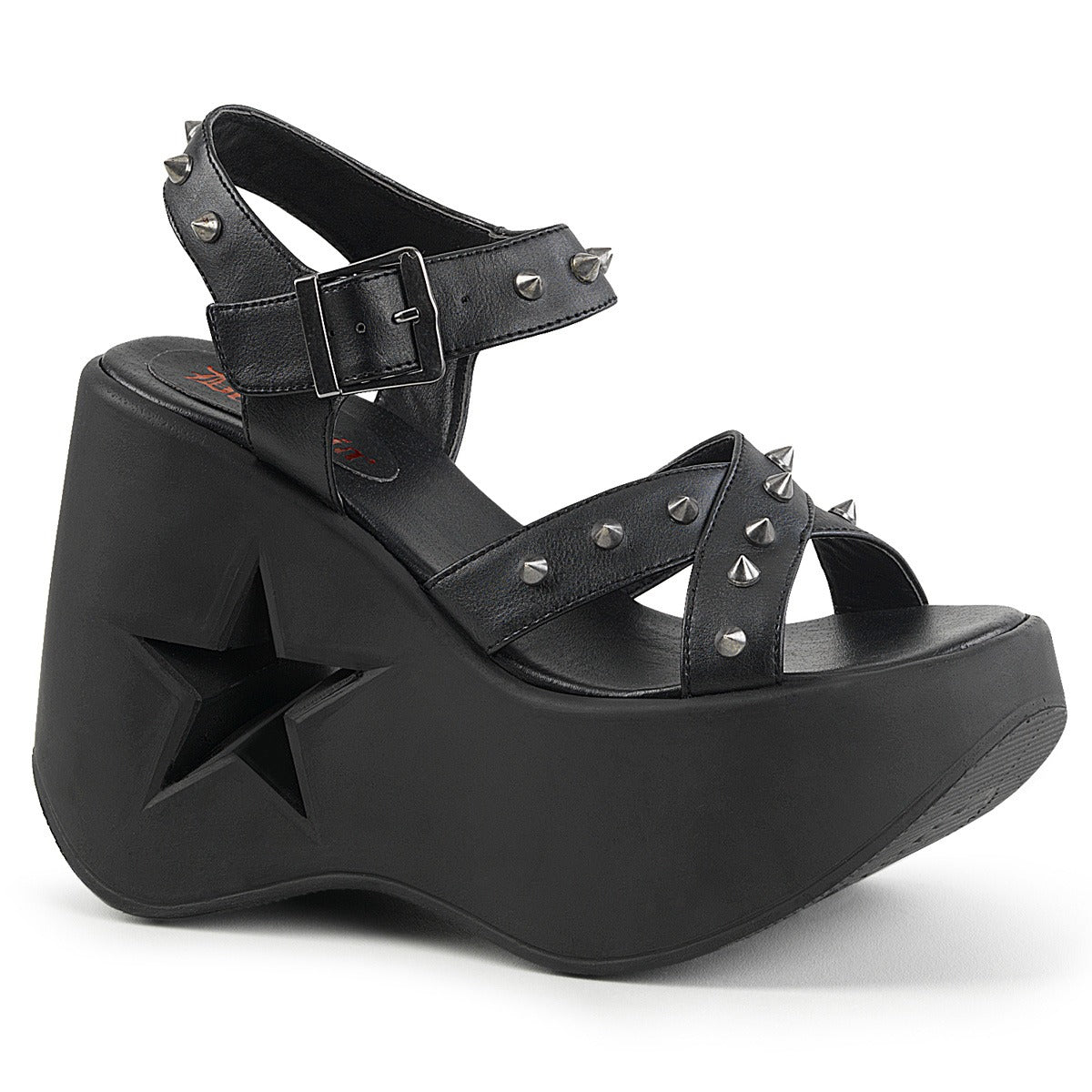 Dynamite Star Cut-Out Platform Wedge Sandals