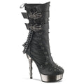 Muerto Finger-Bone Heel Mid-Calf Boots