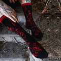 Murder Mystery Blood Splatter Crew Socks