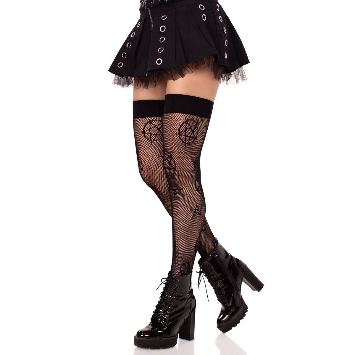 Occult Net Thigh Highs