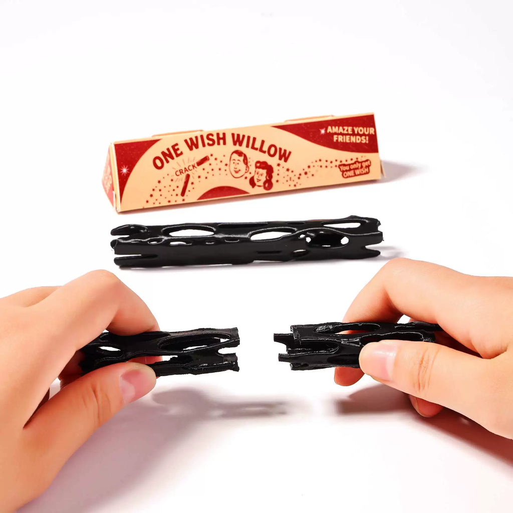 Cursed Wish Stick Prop Set, black 3D printed wish stick with triangle box